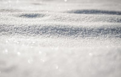 Glitzender Schnee. 